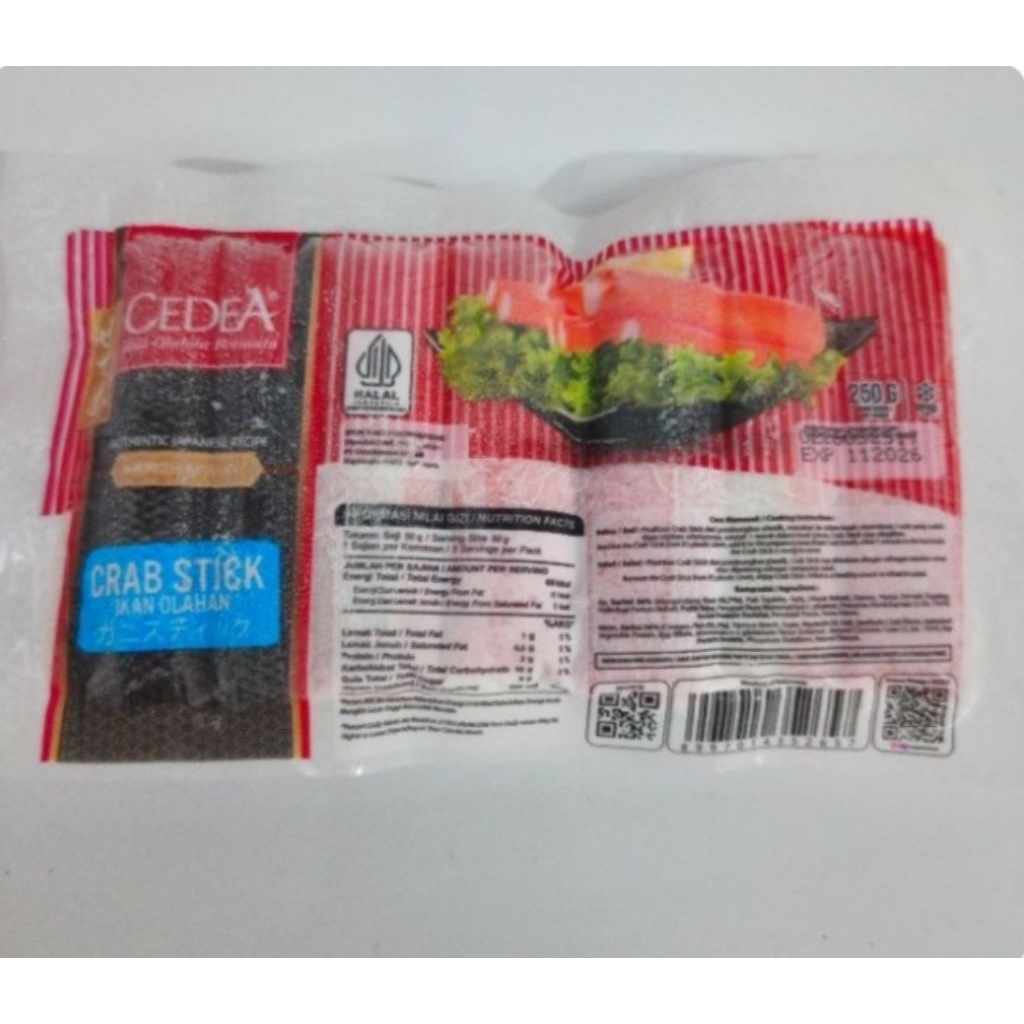 

CEDEA CRAB STICK 250g - IKAN OLAHAN