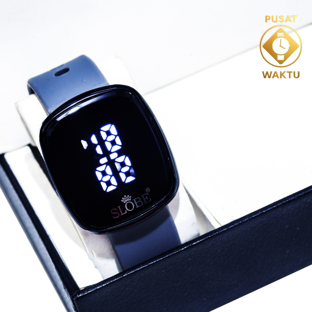 Jam Tangan Wanita Original Strap Karet LED Touchscreen PUSAT WAKTU S2T60