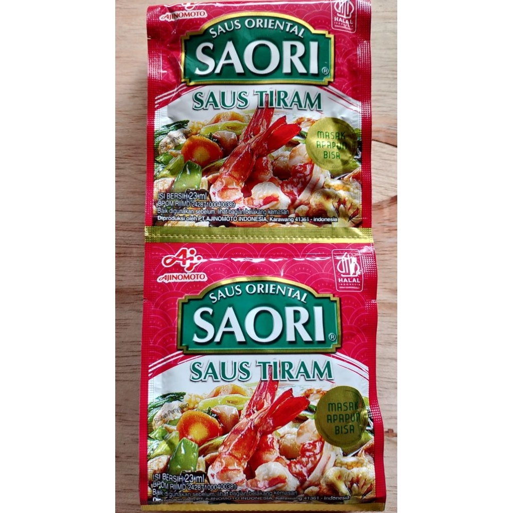 

Saori saus tiram 1 renceng isi 10