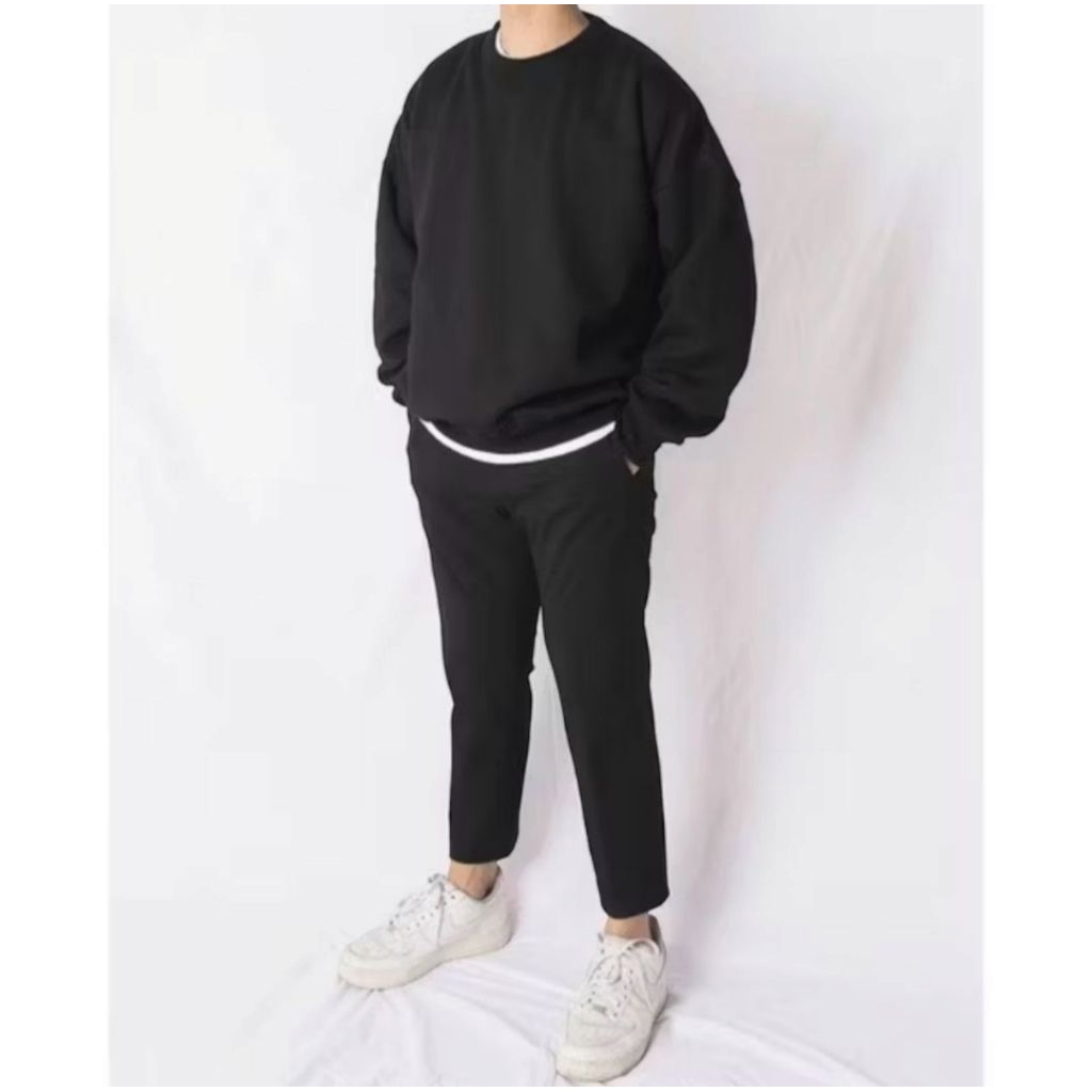 Crewneck Import Basic Polos Pria/Sweater Pria Polos. Sweatshirt/CN Pria Wanita (Unisex) CN Polos-War