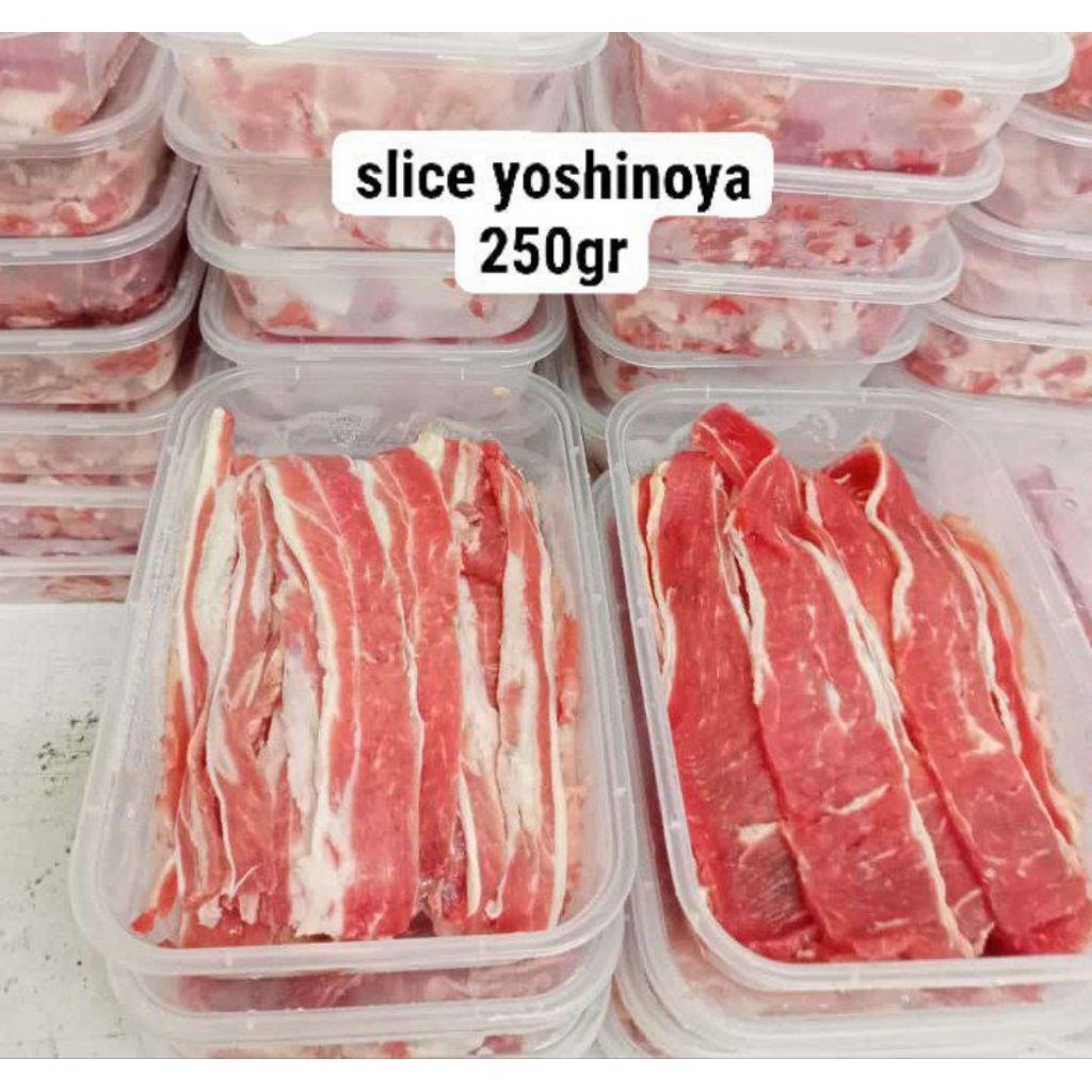 

BEEF SLICE YOSHINOYA 250GR Mixfat dan lowfat