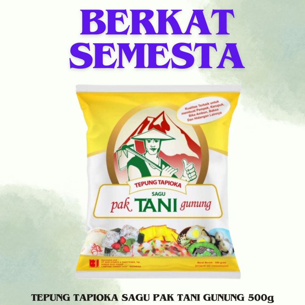 

TEPUNG TAPIOKA SAGU PAK TANI GUNUNG 500GR