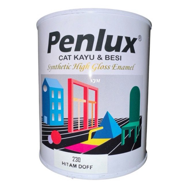 Cat Kayu/Besi/Minyak Hitam Doff PENLUX