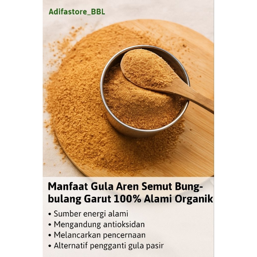 

GULA AREN 1KG 1000 GR/GULA AREN BUBUK ORGANIK GULA SEMUT PLAM SUGAR BROWN SUGAR