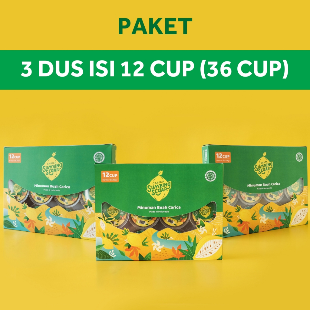 

Carica Sumbing Segar Paket 3 Dus isi 12 Cup Minuman Buah Carica Dieng