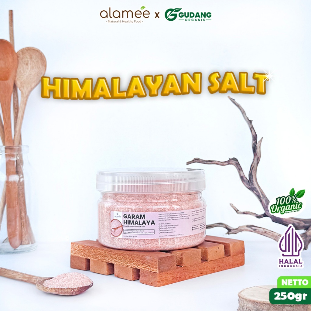 

Garam Himalaya Original Natural Pink Salt Premium 250gr gudang organik