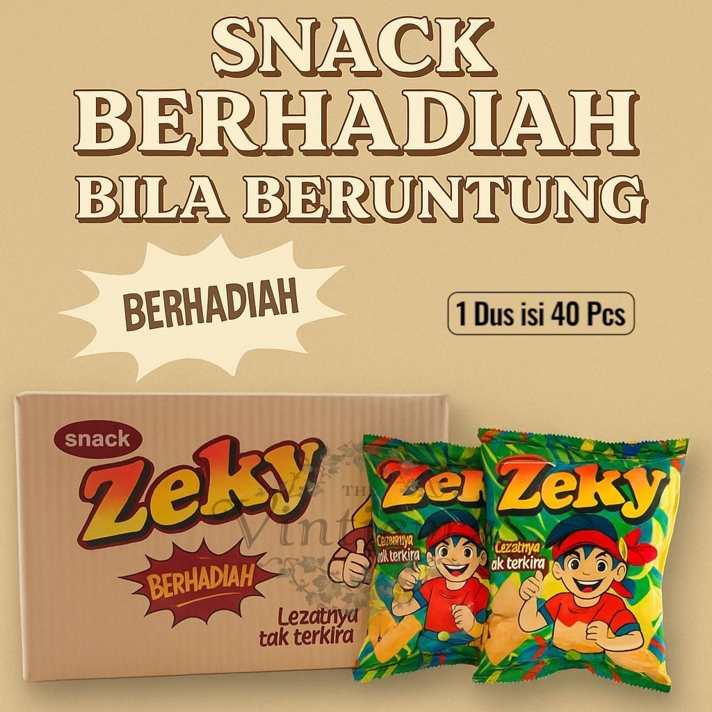 

Ciki Zeky Rasa Kari Ayam Berhadiah (Bila Beruntung) isi 40 Pcs