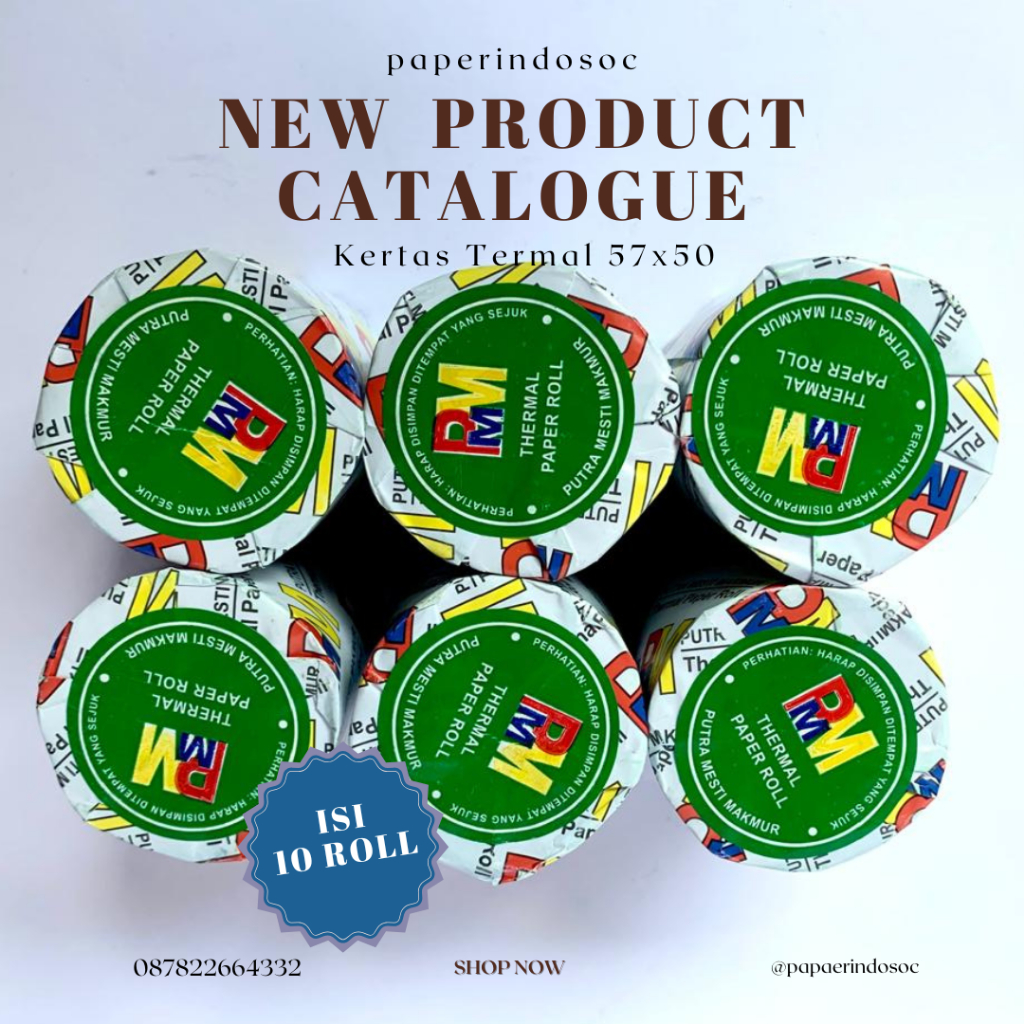 

Thermal Roll / Kertas Thermal 57x50