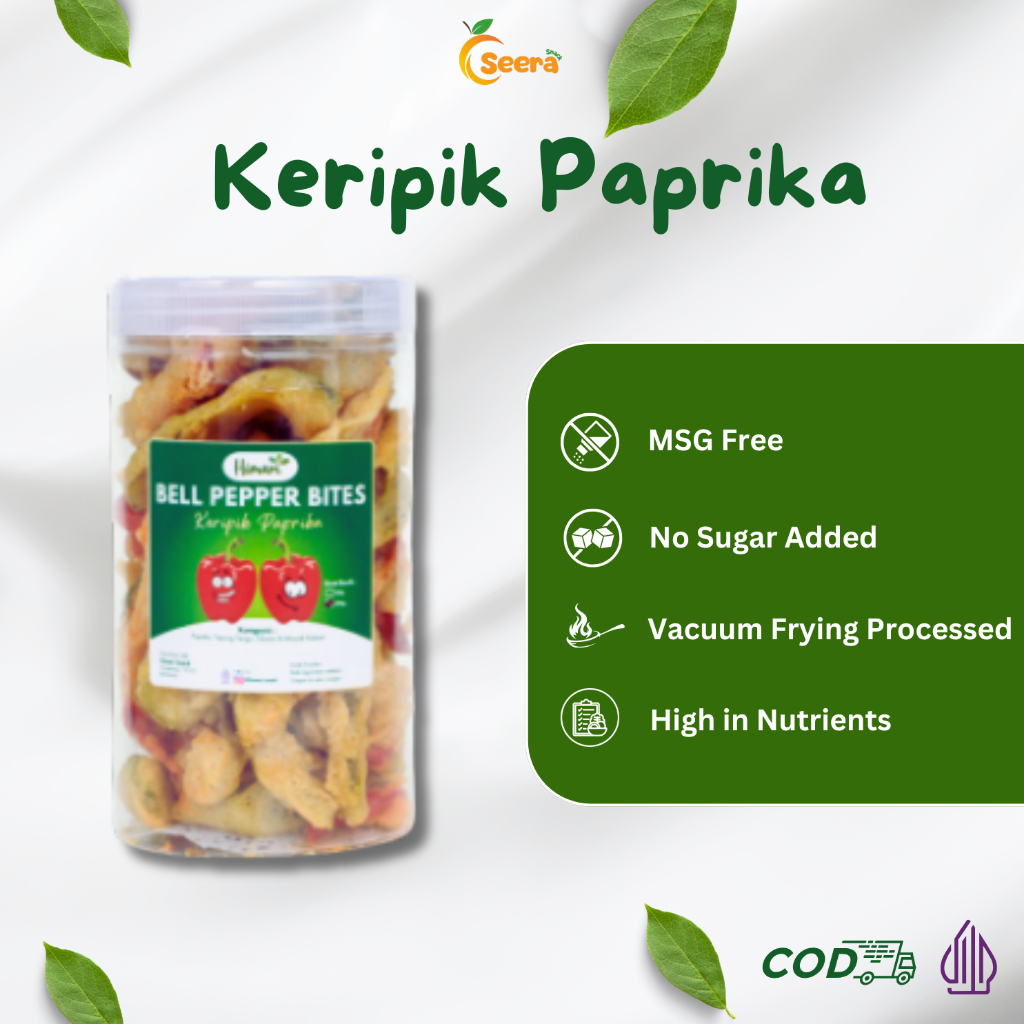 

Keripik Paprika Cemilan Crispy Renyah Viral Halal Produk Lokal by Seera Snack