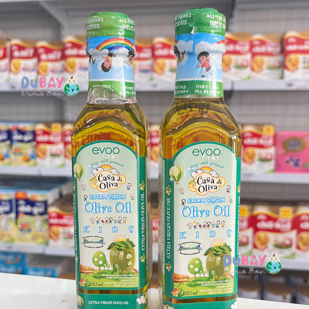 

Casa di Oliva Minyak MPASI EVOO Exta Virgin Olive Oil Zaitun100% ORI - Minyak Zaitun 250ml