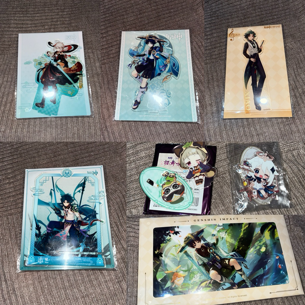 Genshin Impact Official Merch Standee Shikishi Kazuha Wanderer Scara Xiao