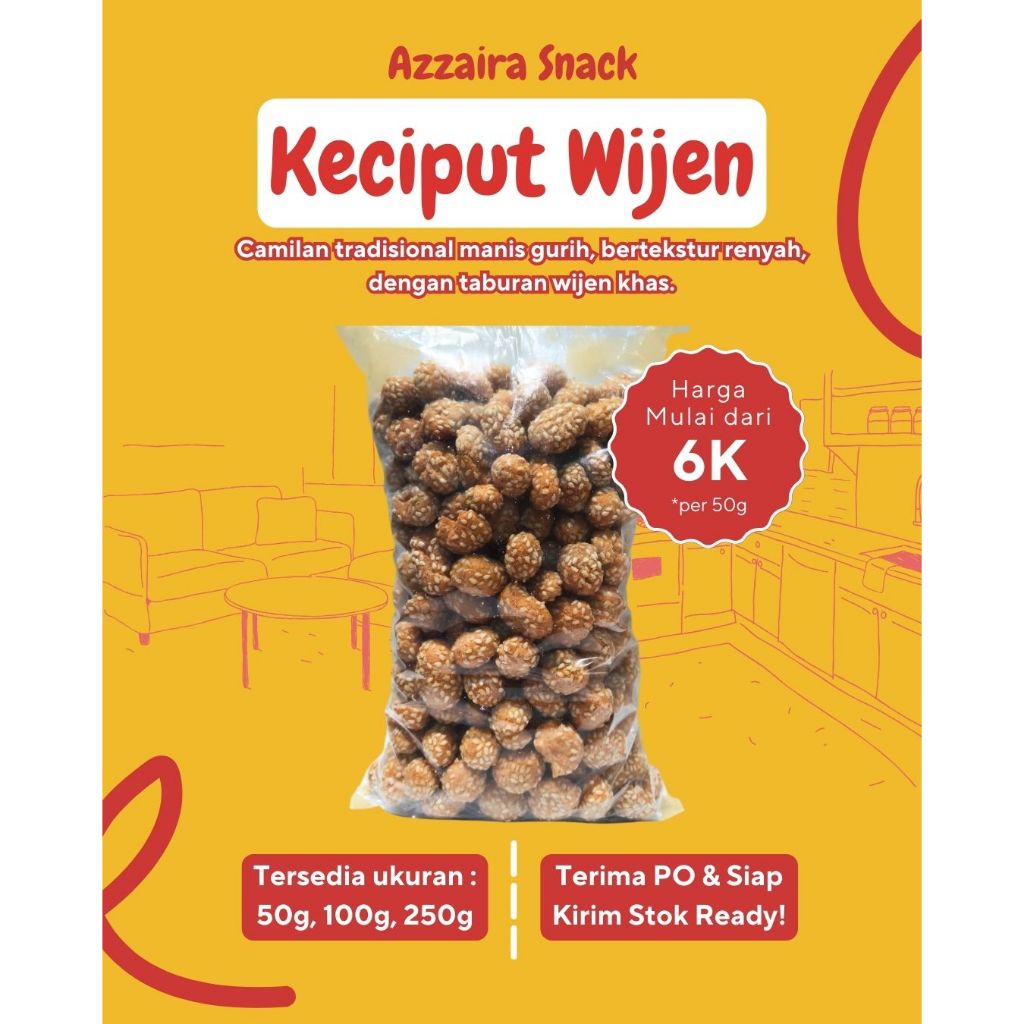 

KECIPUT WIJEN UKURAN 50gr / 100gr / 250gr | CEMILAN KILOAN | SNACK KRIUK