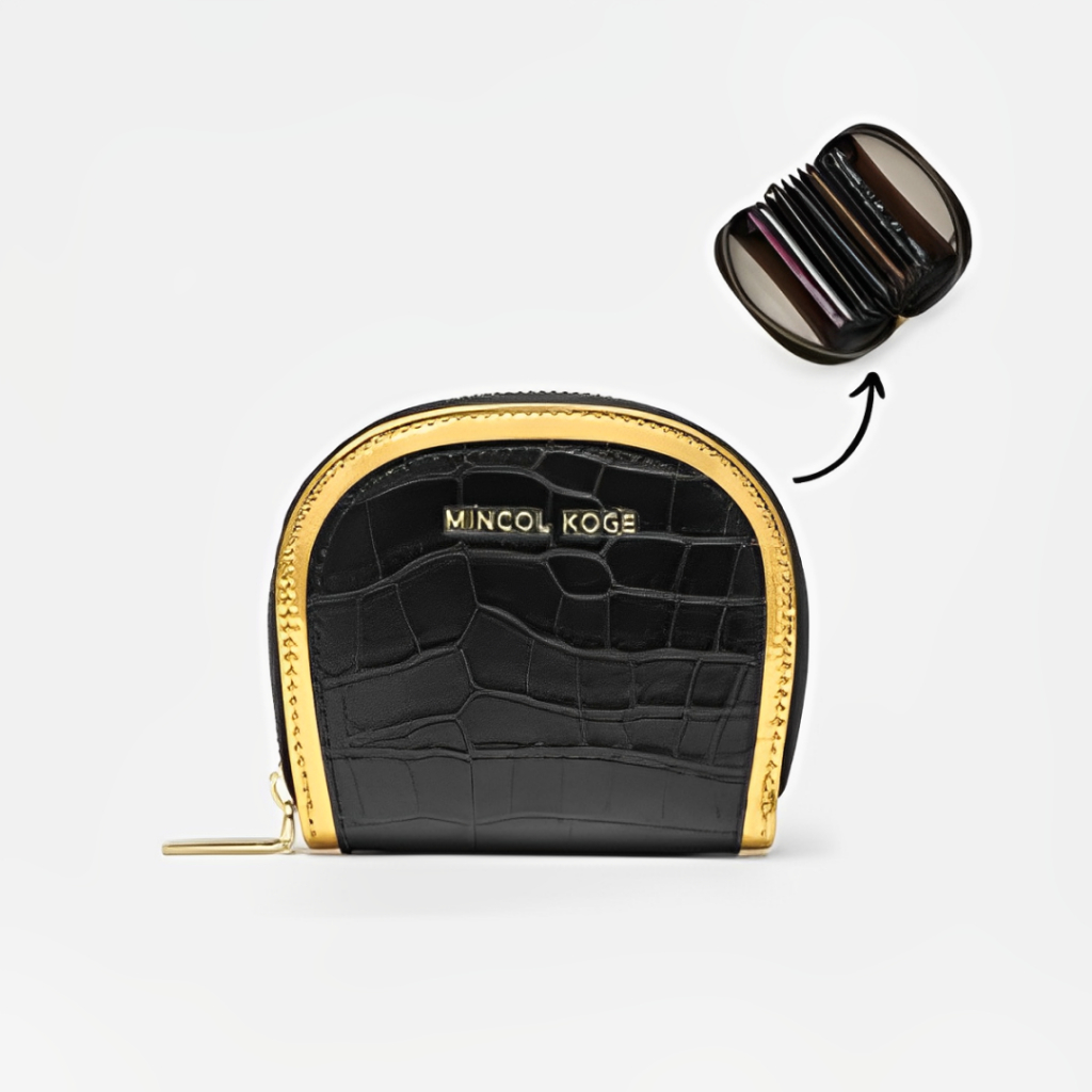 MK Dompet Kartu Card Holder Setengah Bulat Wallet Zip Wanita JL-2012