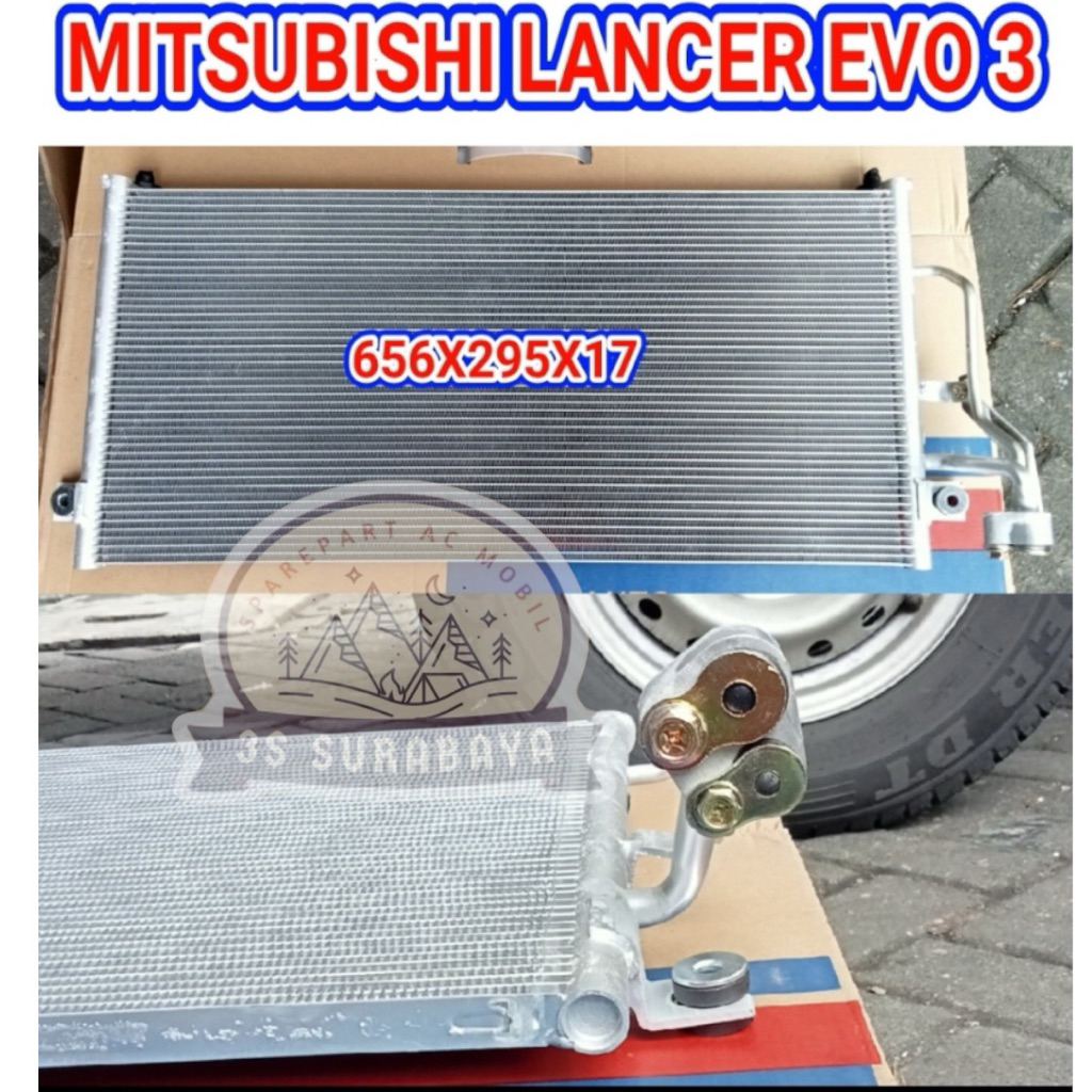 Kondensor Lancer Evo 3 mitsubishi Ac Mobil (Baru/New) Condensor m