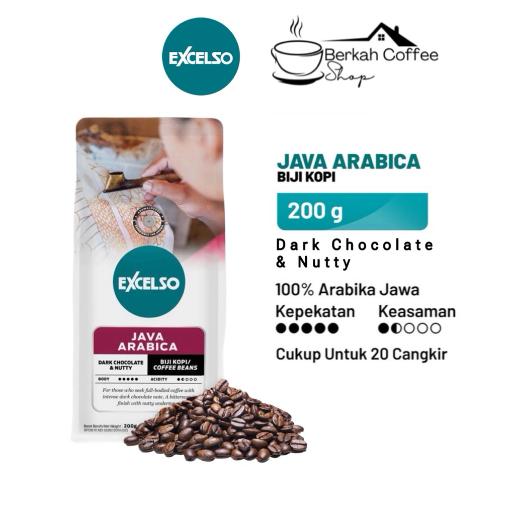 

Excelso Biji Kopi JAVA ARABICA 200gram