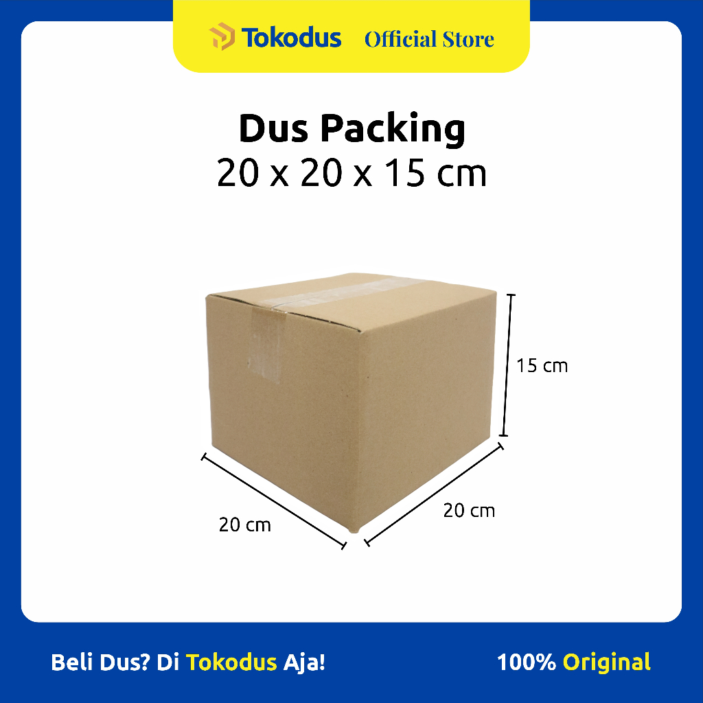 

Kardus Polos uk 20 x 20 x 15 cm | Kardus Packing | Kardus Murah | Dus Kemasan - Tokodus Katapang