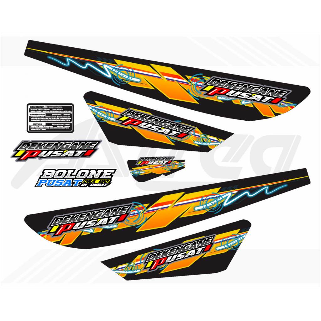 STIKER STRIPING VARIASI MOTOR HONDA ASTREA GRAND GRAFIS DP002