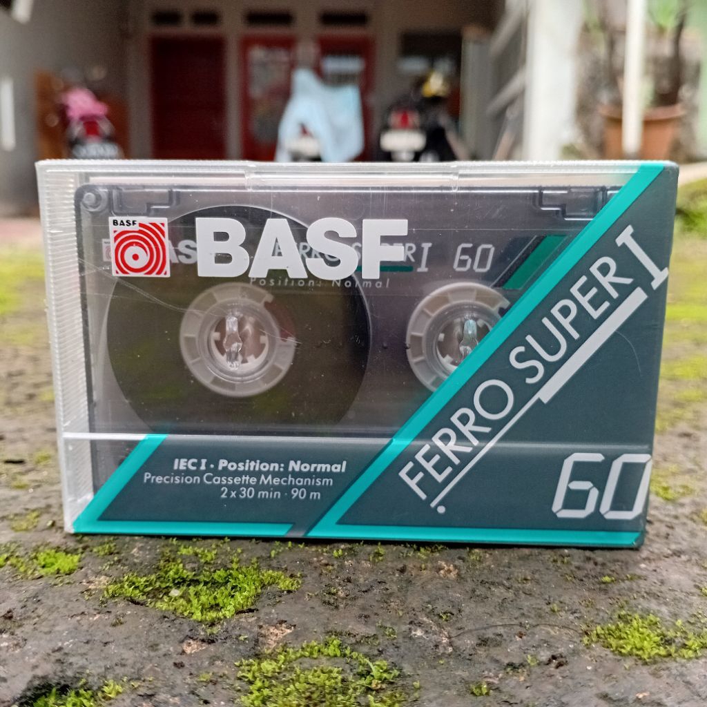 Kaset Kosong BASF Ferro Super I 60 Type I Position Normal (1991) Made in Indonesia Sealed Nos