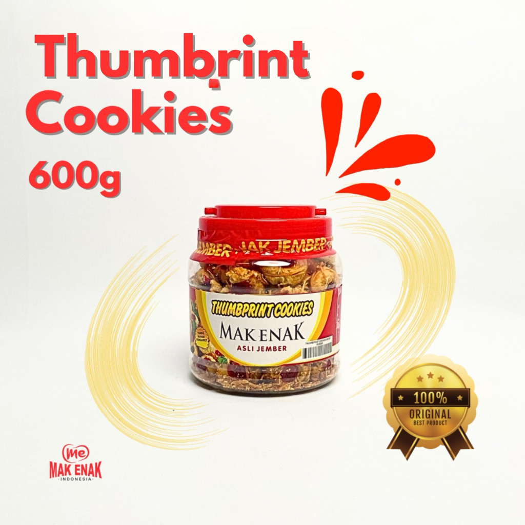 

THUMBRINT COOKIES 600 GRAM | MAK ENAK INDONESIA | MASJID AL FAWWAZ BAROKAH
