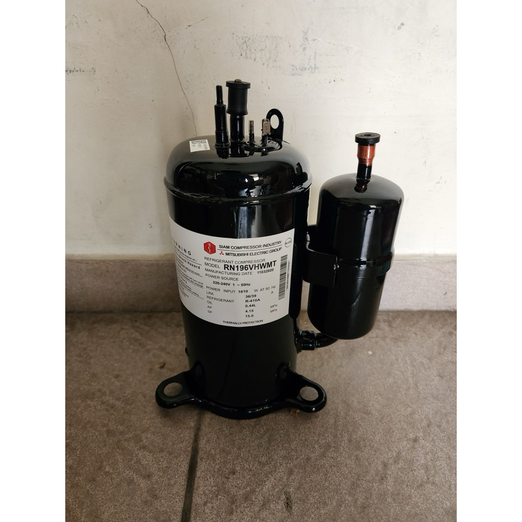 KOMPRESOR AC MITSUBISHI SIAM RN196VHWMT | KOMPRESOR AC 2PK R410
