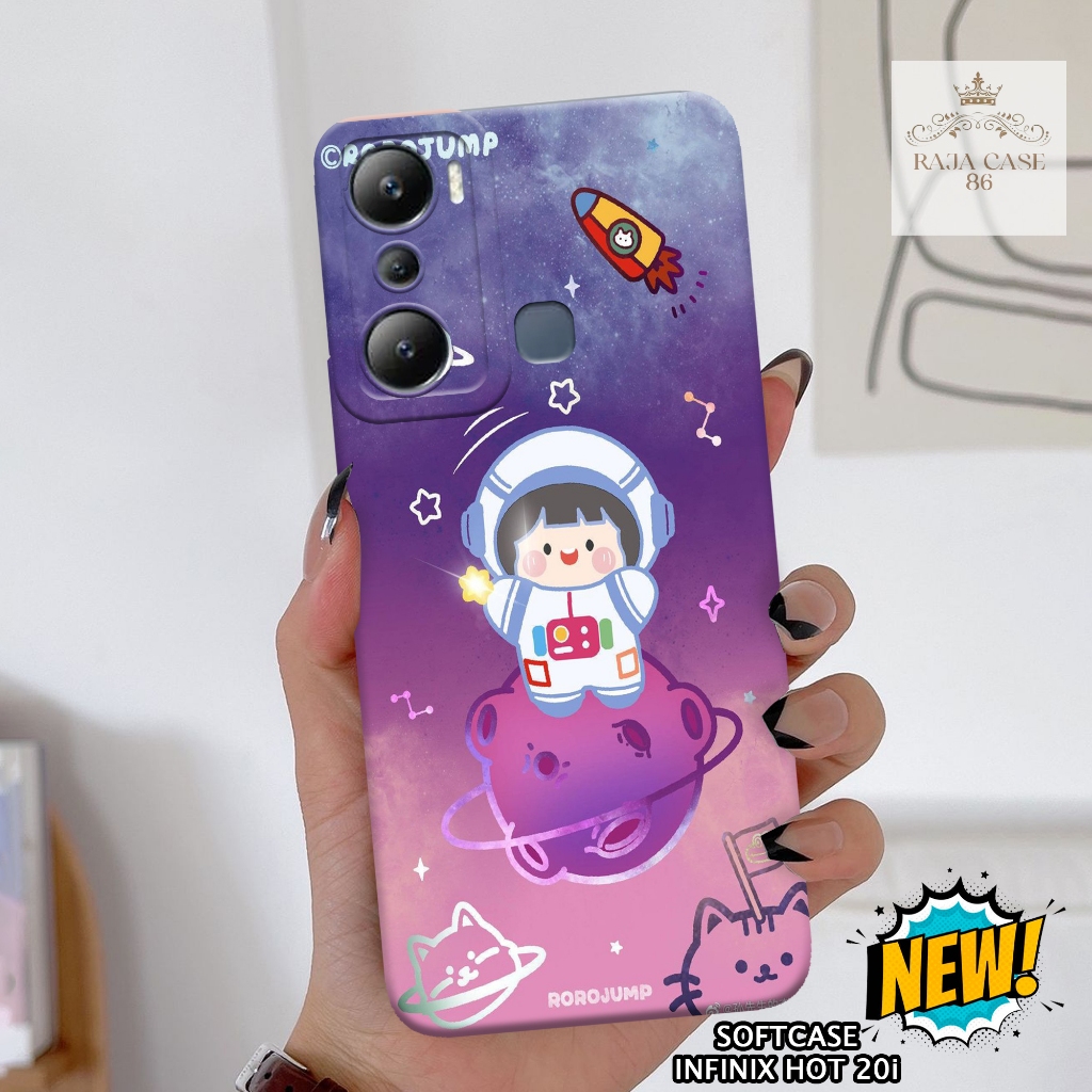 Case Infinix Hot 20i - Rajacase - casing Infinix Hot 20i - Motif case Lucu - Pelindung handphone - I