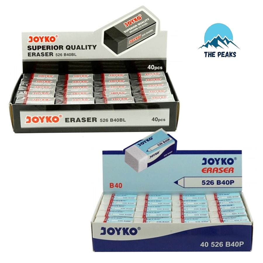 

(The Peaks)Eraser / Penghapus Joyko 526-B40BL Black Hitam / white putih