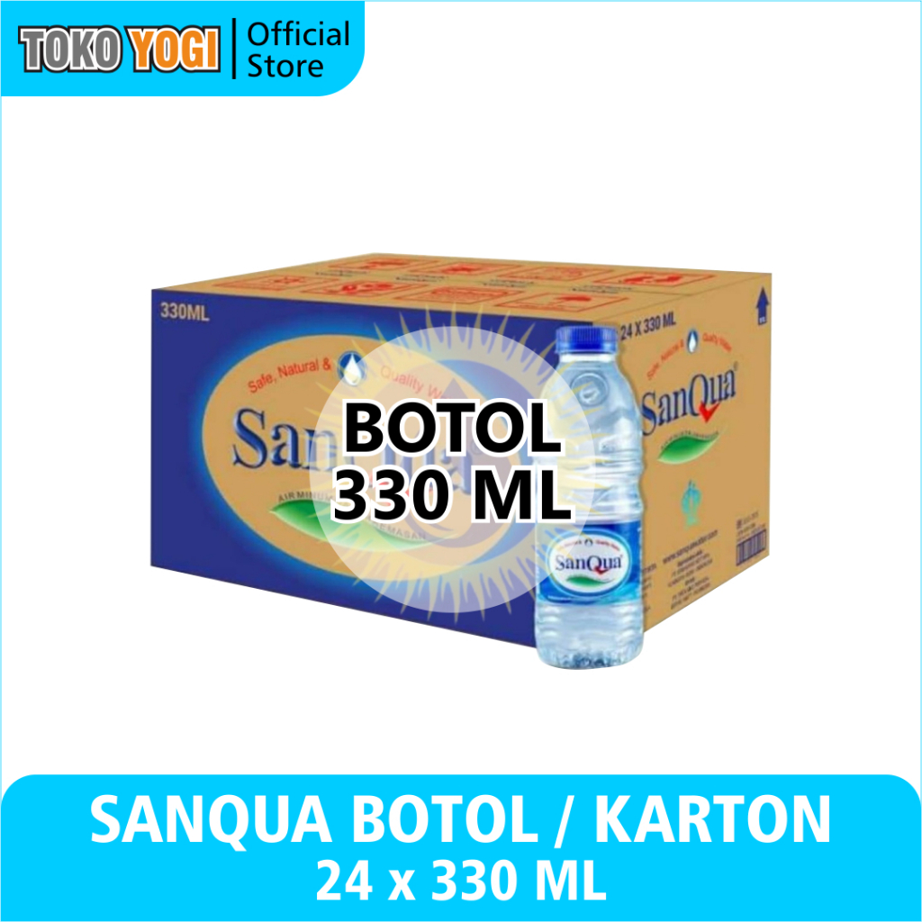 

SANQUA AIR MINERAL 330ml BOTOL MINI ISI 24 || KARTON