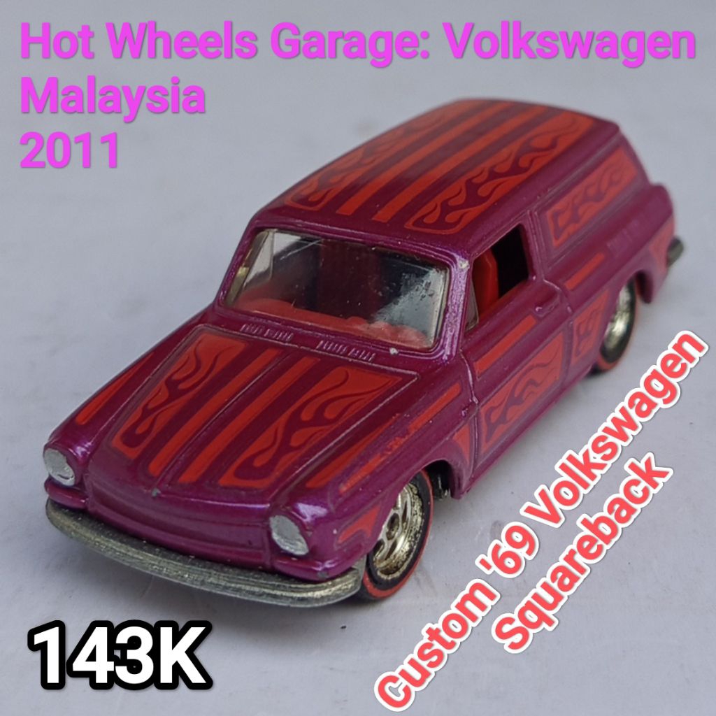 Hot Wheels Garage VW Custom 69 Volkswagen Squareback Loose