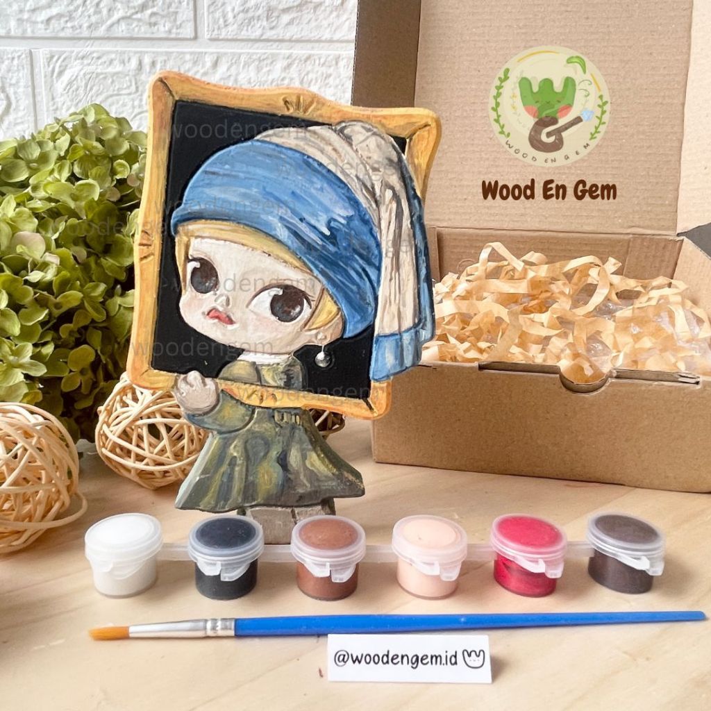 

WOODENGEM Molly DIY Wood Character Painting Kit Mewarnai Kayu Karakter Hampers Souvenir Kado Anak