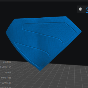 James Gunn Superman 2025 David Corenswet Chest Emblem Textures Logo untuk Kitbash Action Figure Vtoy