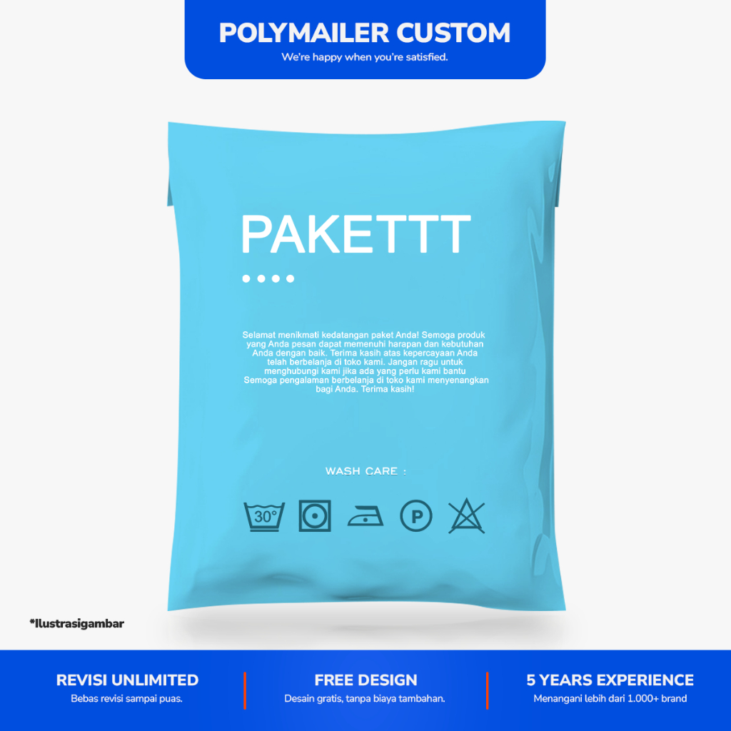 

Polymailer Custom FREE DESIGN | Cetak Polymailer Desain Sendiri | Polymailer Sablon Sendiri