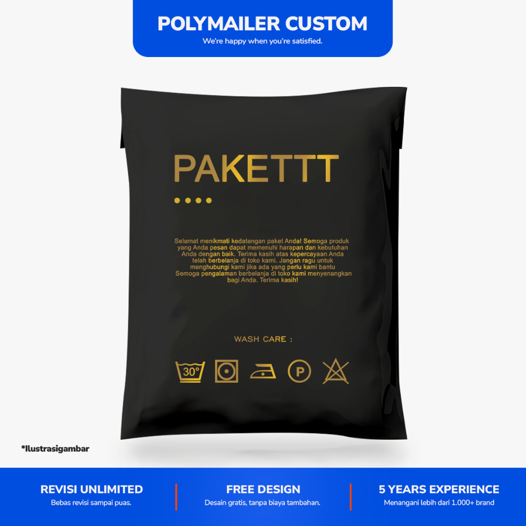 

Polymailer Custom FREE DESIGN | Cetak Polymailer Desain Sendiri | Polymailer Sablon Sendiri Murah