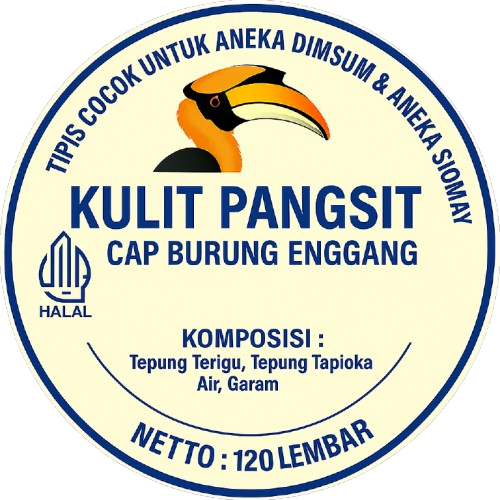 

Kulit Pangsit 120 Lembar – Cap Burung Enggang – Tipis, Lentur, Tidak Mudah Sobek