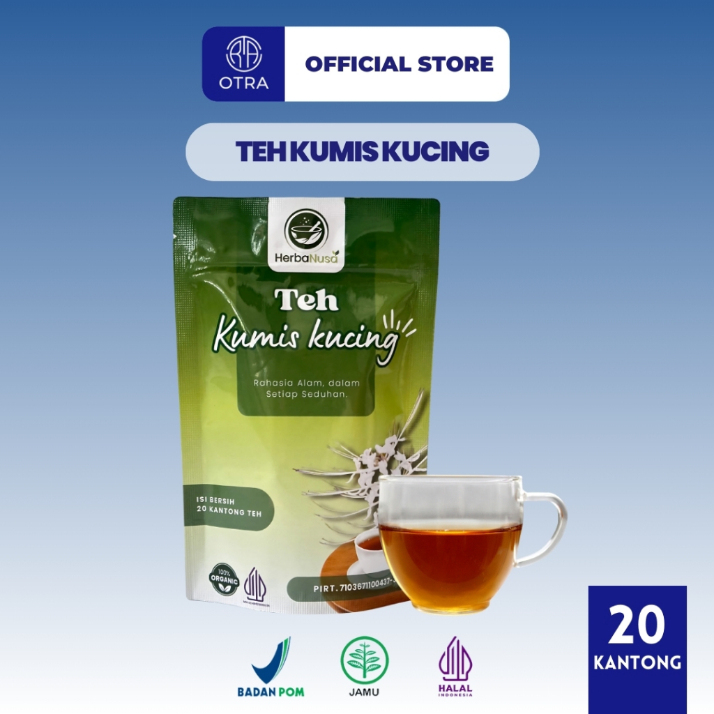 

Teh Celup Kumis Kucing Obat Batu Ginjal Infeksi Saluran Kemih 20 Bags Herbanusa