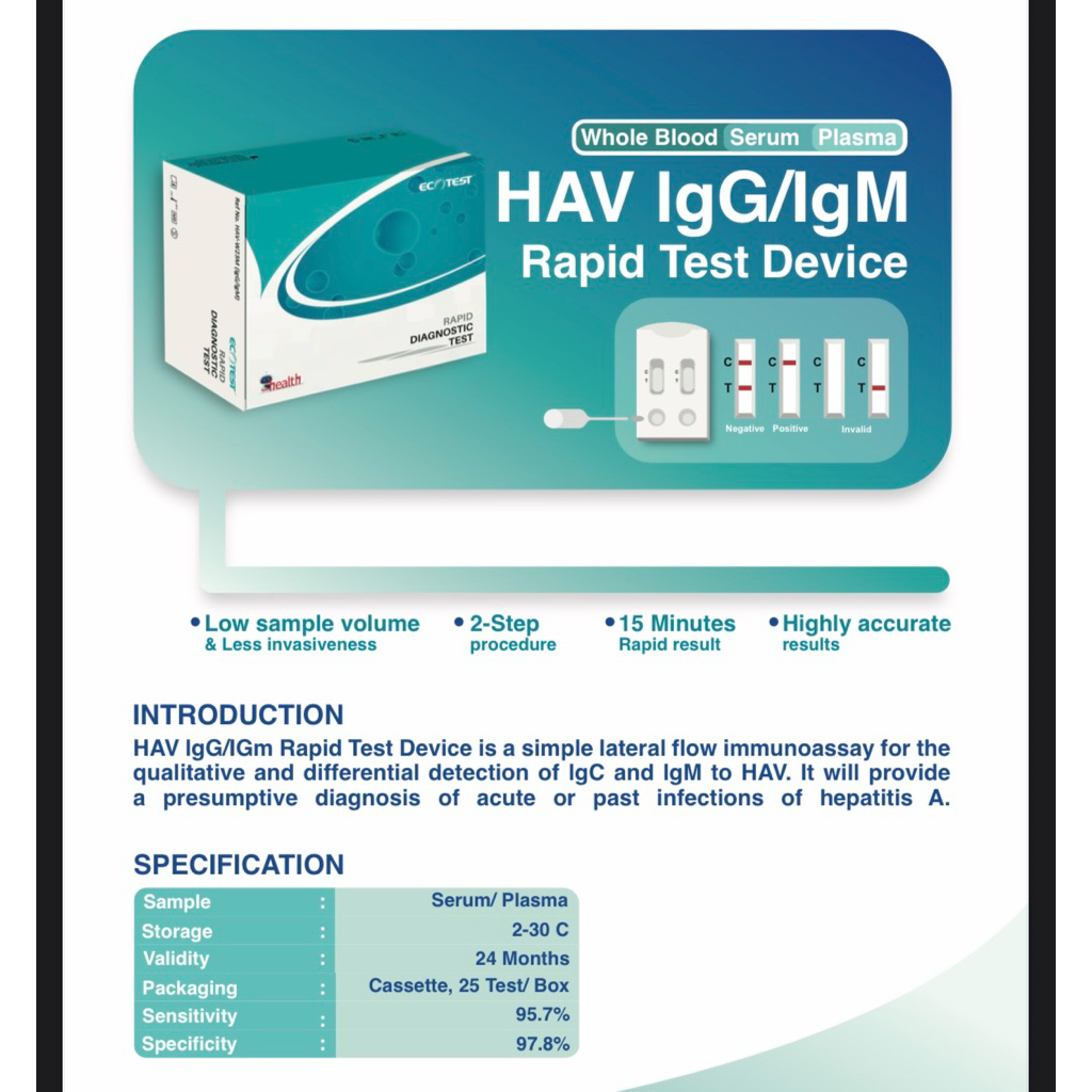 Hav IgG/IgM test Hepatitis A ECOTEST