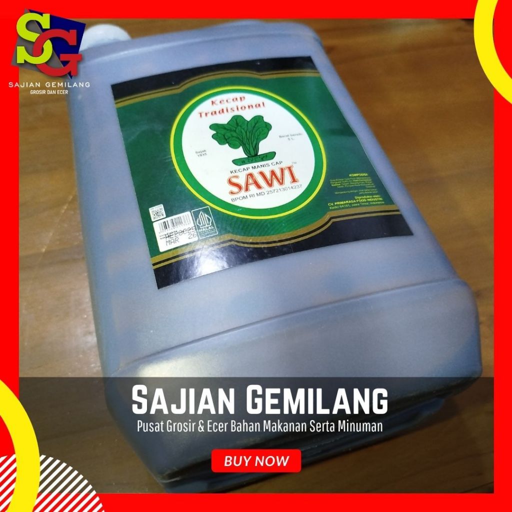 

Kecap Manis Sawi 5L [LEBIH MURAH] - Sajian Gemilang