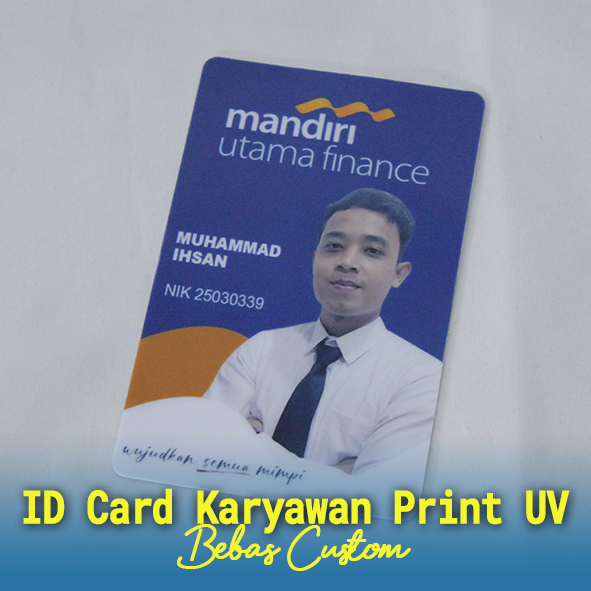

Cetak ID Card Karyawan Print UV, ID Card Print UV Warna Lebih Tajam dan Presisi, ID Card Print UV Premium Pekanbaru