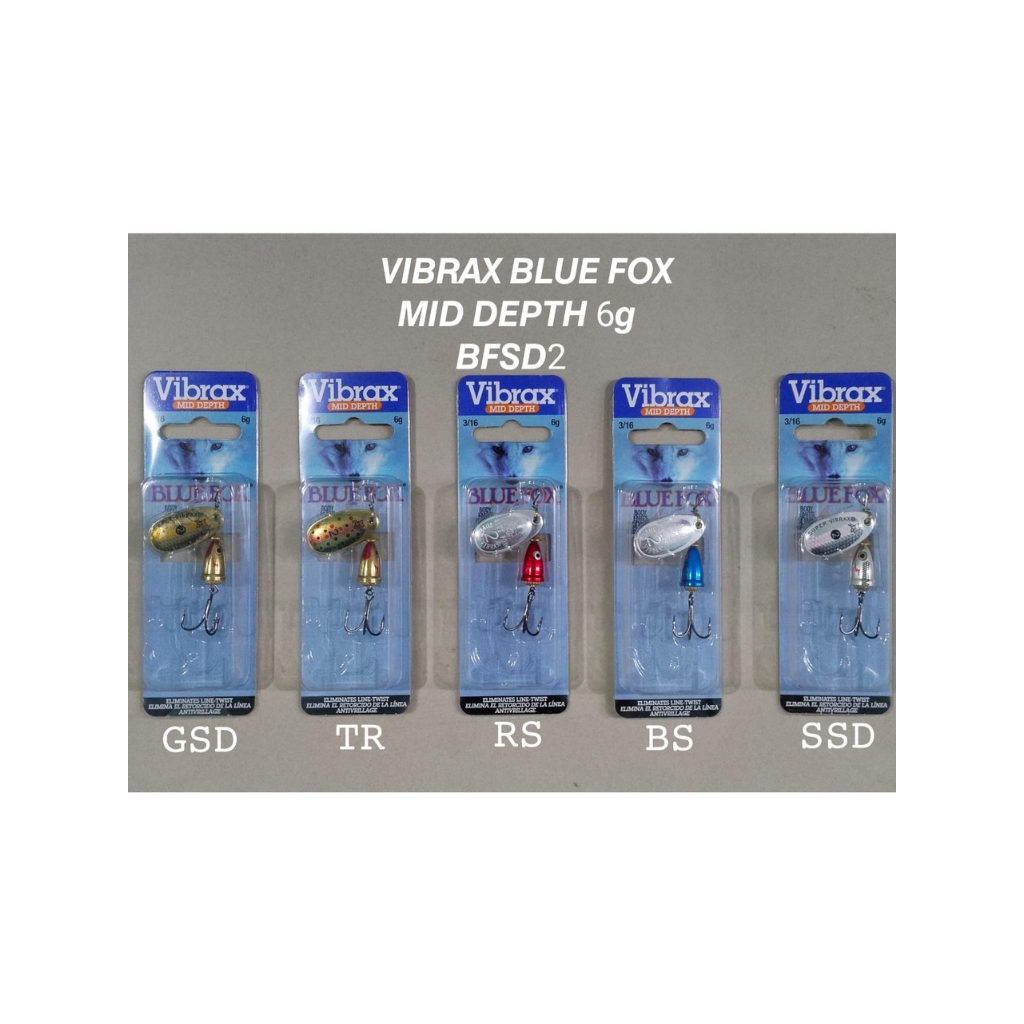 LURE / UMPAN VIBRAX BLUE FOX MID DEPTH 6gram
