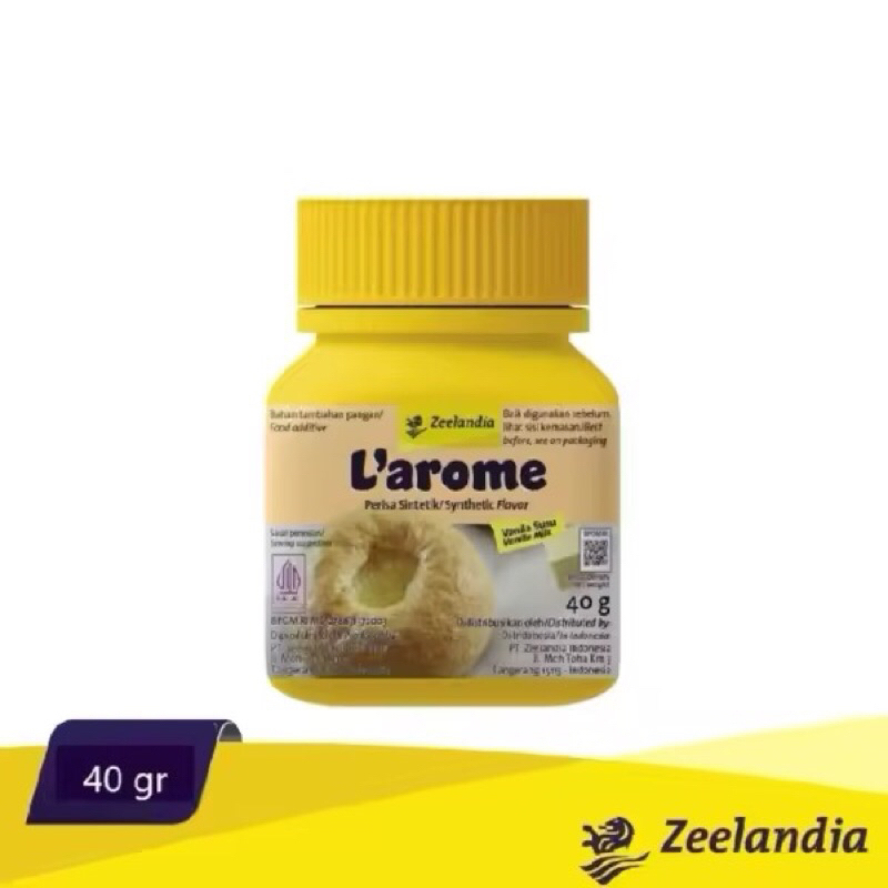 

Zeelandia Larome Bubuk Vanila Susu 40g Perisa Makanan