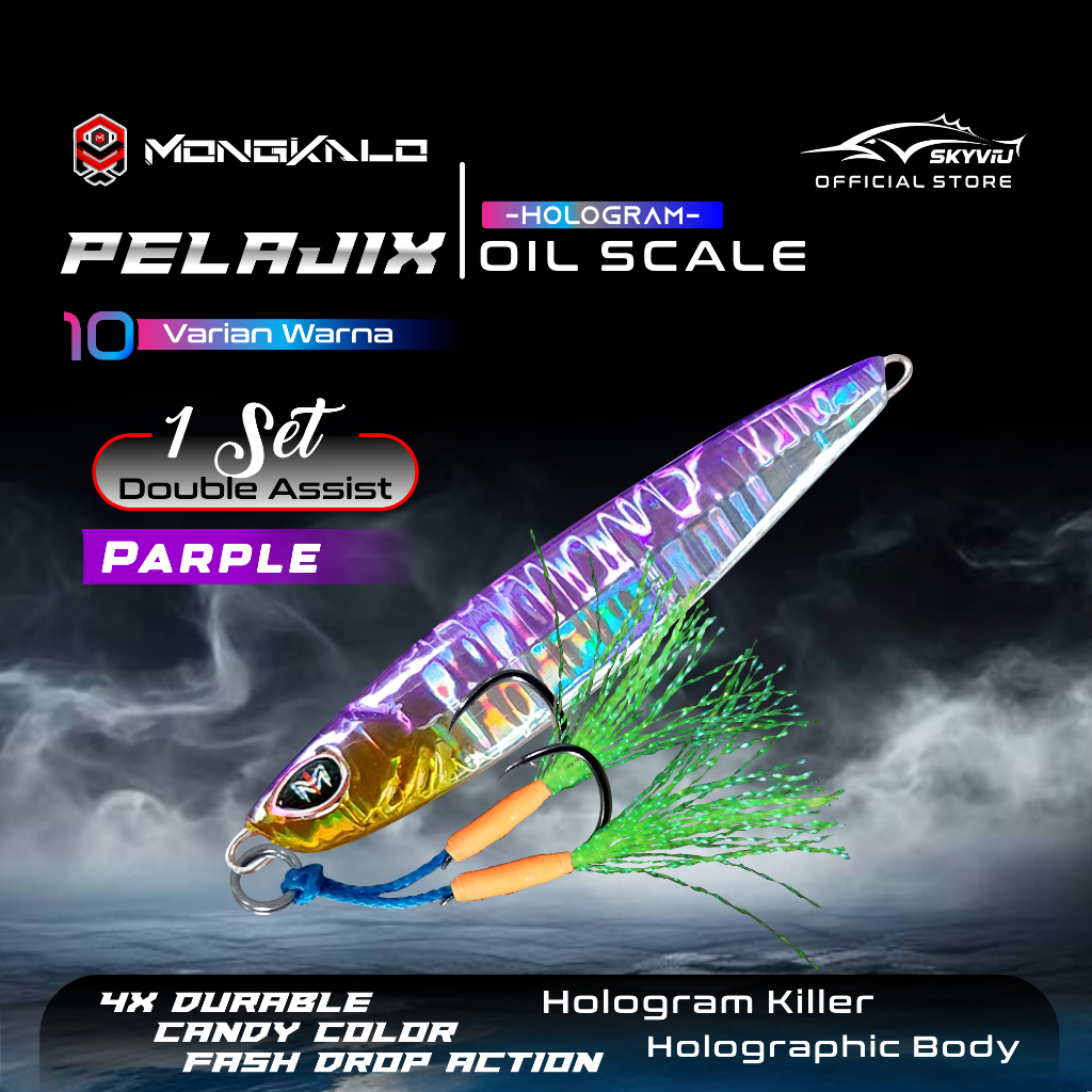 Mongkalo Pelajix Minyak noGID noMotif Candy 40 Ungu