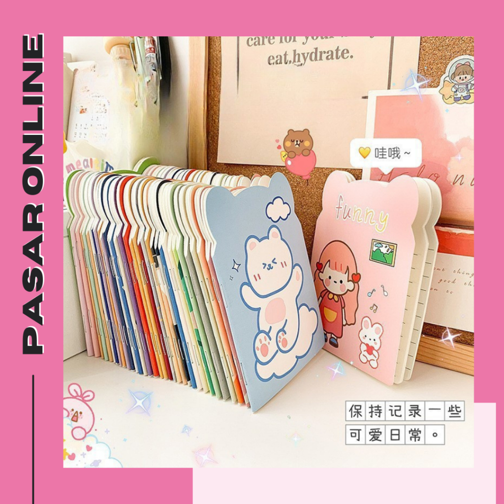 

HL0616 Buku Tulis Mini Lucu Bentuk Telinga / Buku Tulis Mini Notebook / Buku Tulis Memo Kecil Karton / Buku Catatan Cartoon Mini Book Lucu Anak Sekolah Import Y1749