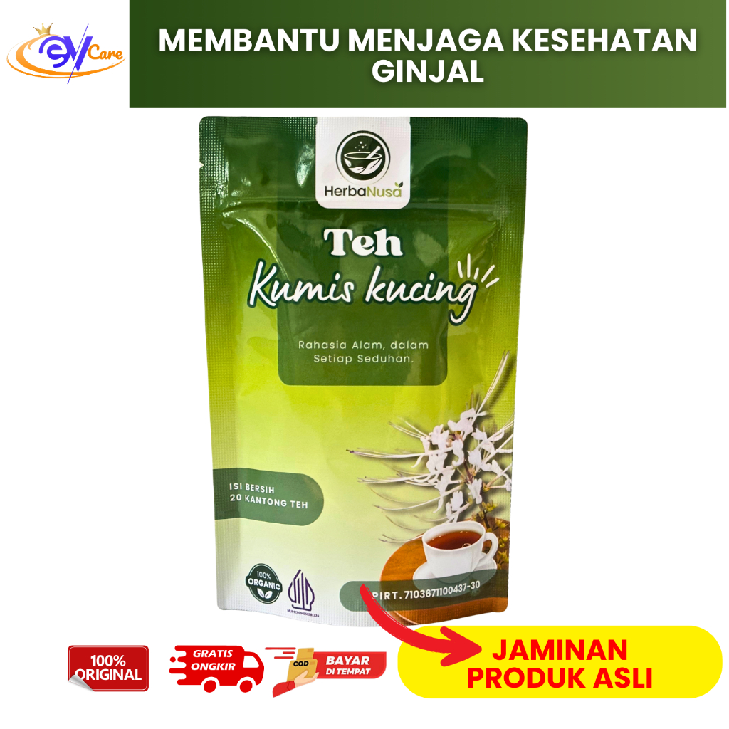 

HerbaNusa Teh Kumis Kucing Obat Herbal Batu Ginjal Penurun Kreatinin Alami 20 Kantong