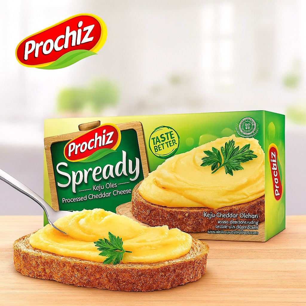 

Prochiz Spready Keju Oles 160g – Creamy, Praktis, Lezat!