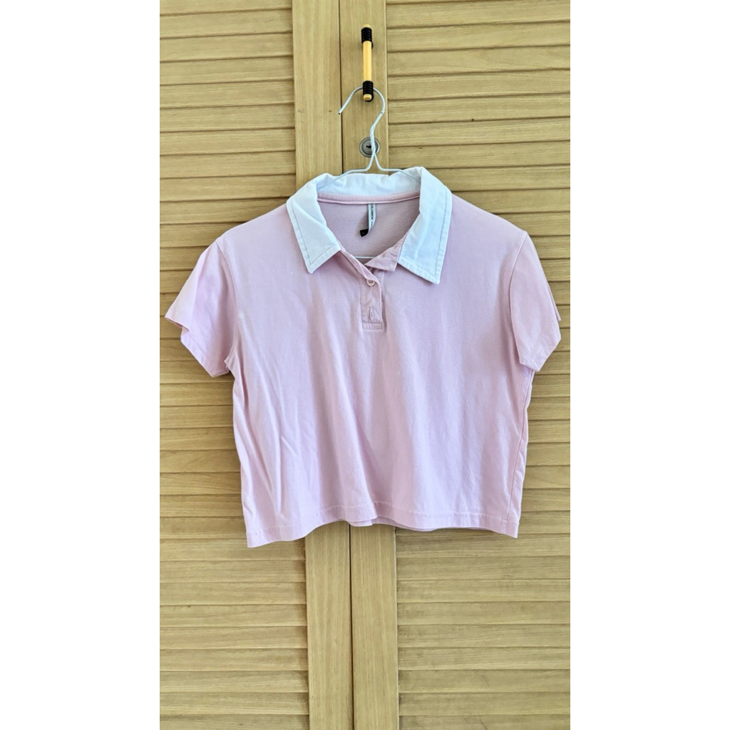 PRELOVED KEMEJA CROP TOP COLORBOX