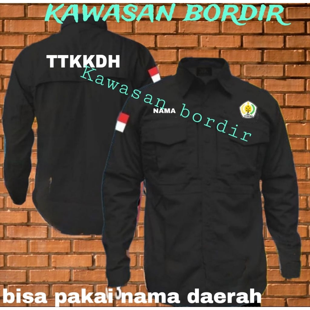 Premium kemeja TTKKDH seragam TTKKDH baju TTKKDH pdh TTKKDH baju silat kemeja silat bisa custom bord