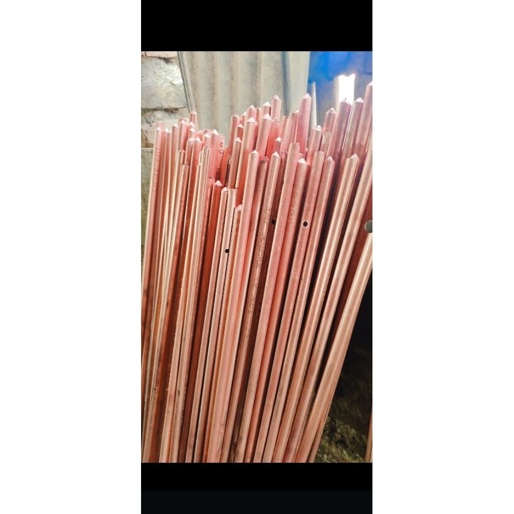 Besi Ground lapis Tembaga panjang 1.50m uk. 12ml