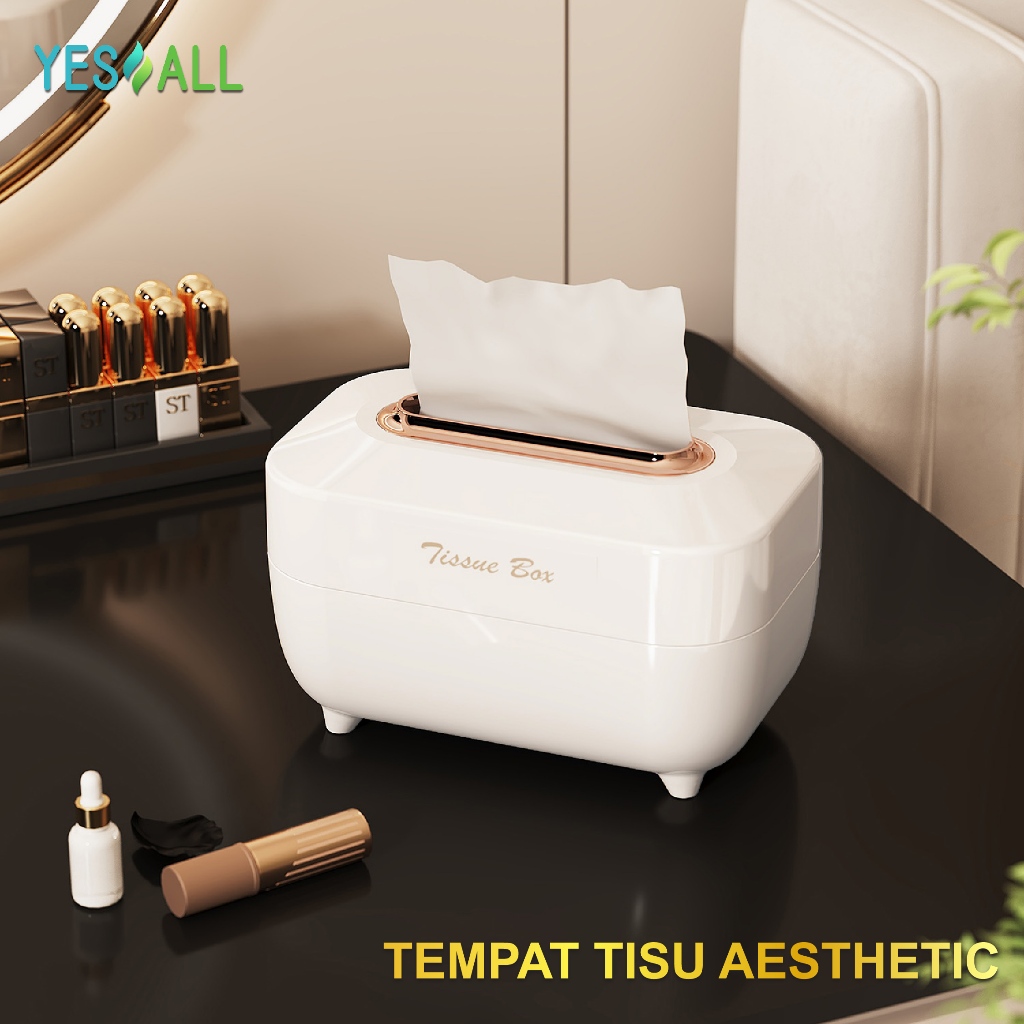 Yesall - Tempat Tisu Aesthetic - Kotak Tisu Estetik / Tempat Tisu Estetik Ruang Tamu / Dah Tisu