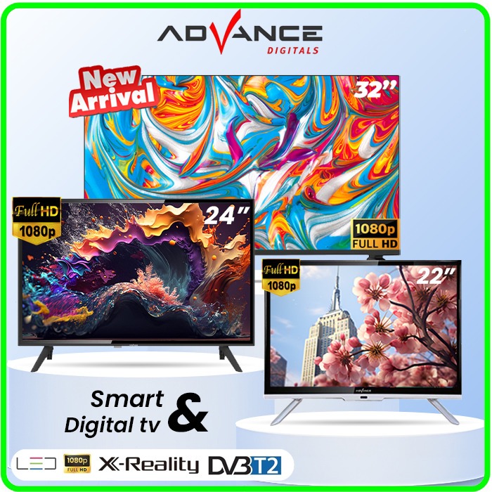 ANDROID TV ADVANCE LED TV ADVANCE ADV-3203A 32 INCH - FULL HD TV DIGITAL TV FRAMELESS - PANEL DARI L