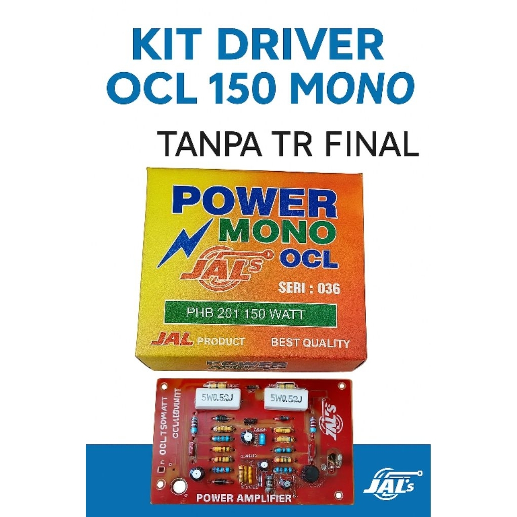 KIT DRIVER POWER OCL 150W MONO TANPA TR FINAL – Cocok Untuk Ampli Rakitan