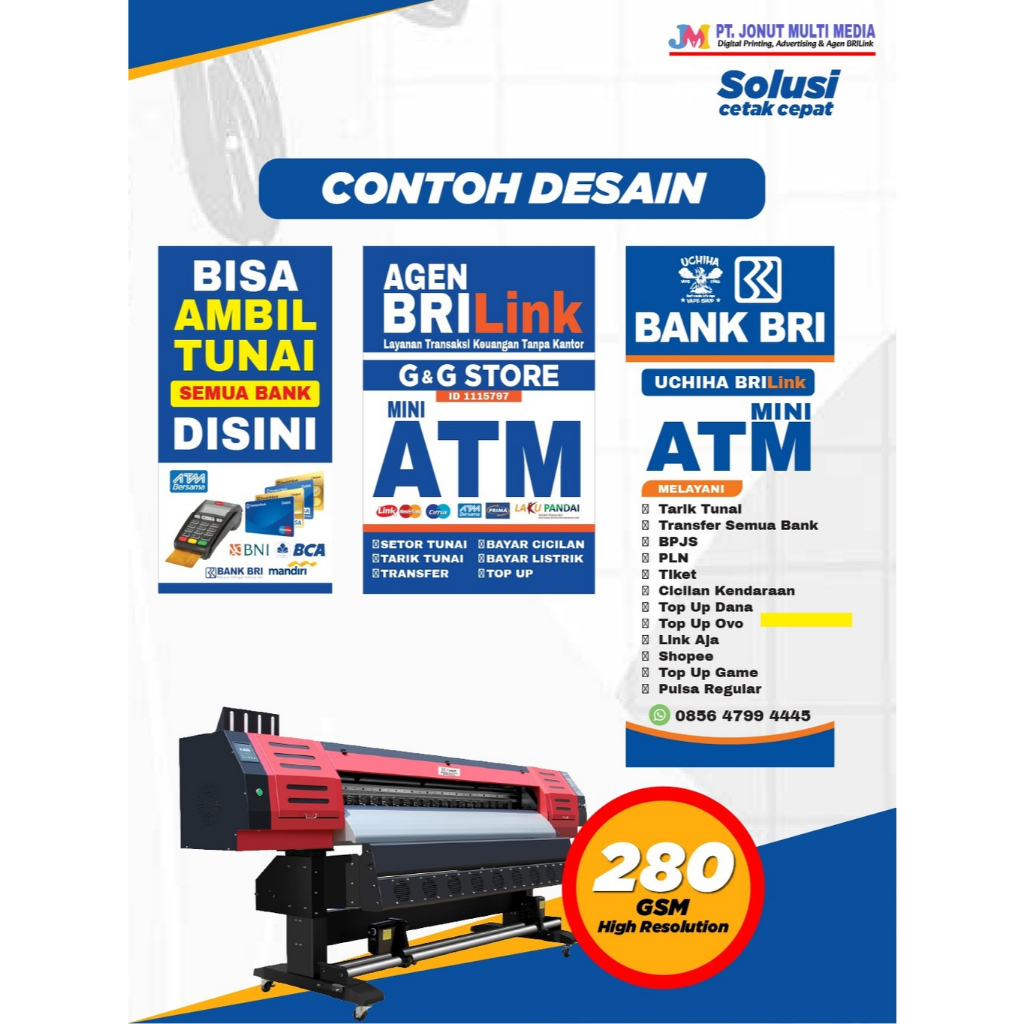 Spanduk / Banner / MMT Agen BRILINK Terbaru Termurah